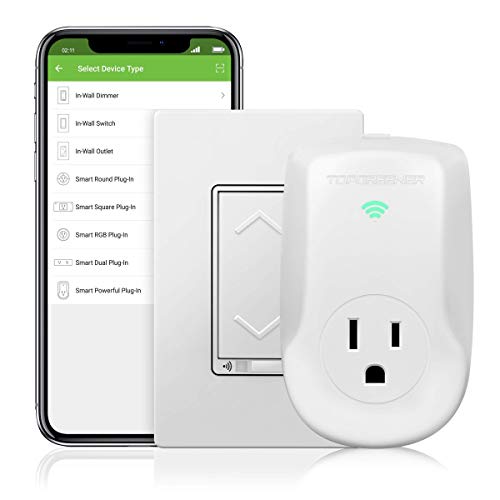 TOPGREENER Smart Dimmer Switch + TOPGREENER Smart Outlet Plug
