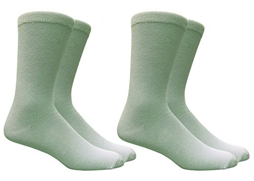 Men's Mint Green Trouser Dress Socks - 2 Pairs