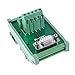 Oiyagai DB9 D-Sub Female Header Breakout Board Terminal Board Block DIN Rail Mount Interface Module Connector