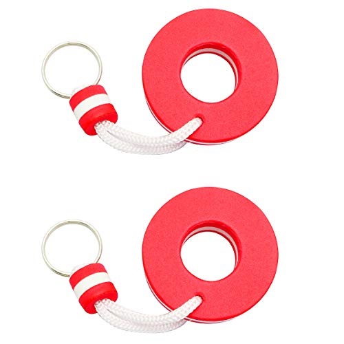 TAODAN 2PCS Floating Keyring, Water Buoyant Keychain, Safety Key Chain for Swimming Pool, Gym, Mall, Sauna
