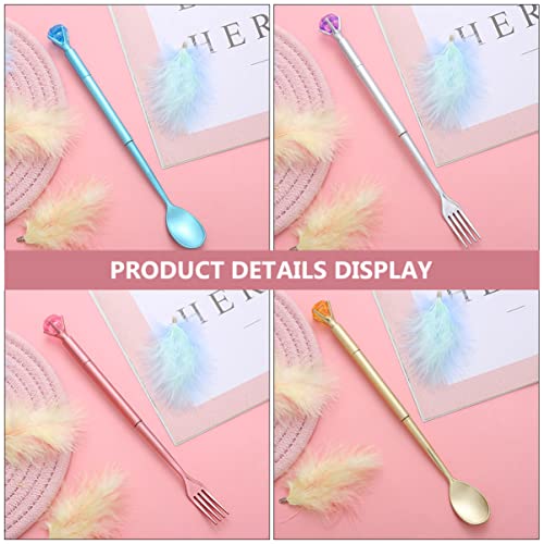 NUOBESTY 8pcs Bolígrafos Gel con Diseño de Cubiertos miniatura 5