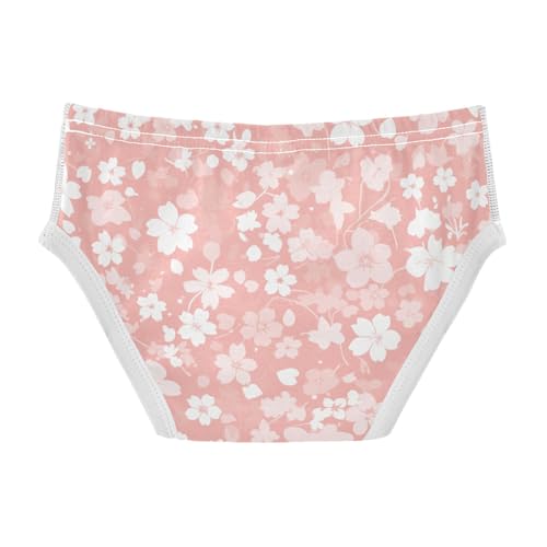 KLL Pink Floral Plant Small Fresh Background Toddler Boys' Soft Training Underwear Cute Children Panties2