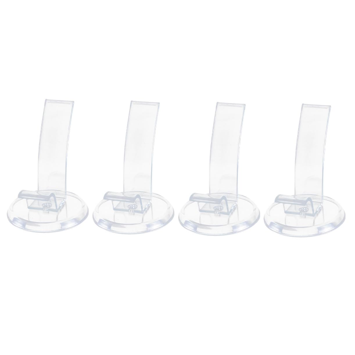 Cabilock Fashionable Shoe Display 4pcs Acrylic Shoe Rack for Heels Easy Maintenance and Storage