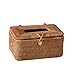 Damen Handtaschen & Schultertaschen Vietnamesisches Rattan-Weben, Exquisite, Handgewebte Papierbox, Kreative, Mit Massivholz Überzogene Taschentuchbox, Aufbewahrungsbox, Taschentuchbox Groß (Groß