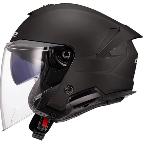 LS2, Casco Moto Jet VERSO II SOLID Matt Black, L