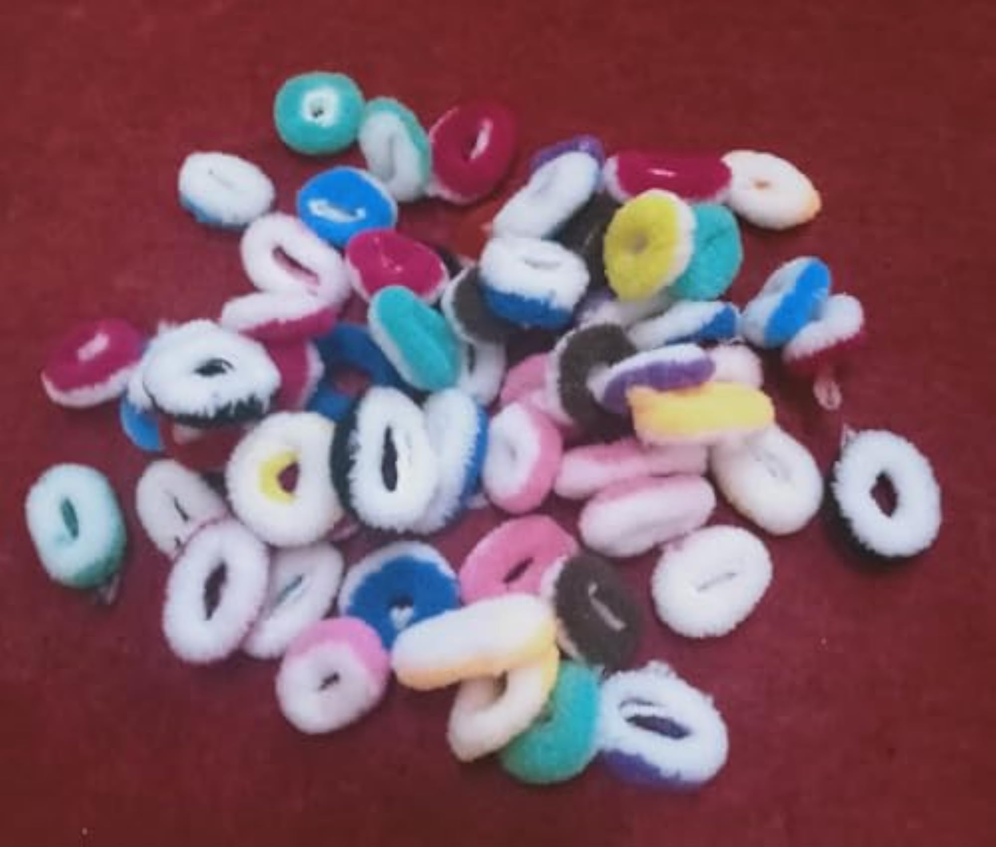 Rubber Hair Bands for Kids & Girls, Set of 100 Pcs