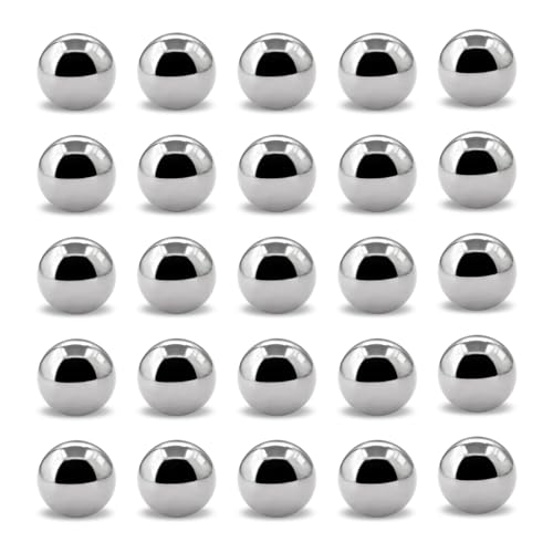 25pcs 1/2''inch Chrome Steel Bearing Balls 13mm Steel Balls Precision Bearing Bulk Bicycle Bearing Balls
