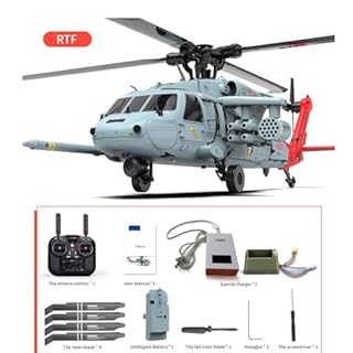 ToyGhillied F09-H RC elicottero adulto 1:47 modello di aeroplano, elicottero RC per gli appassionati di aerei (RTF version/champagne dorato)