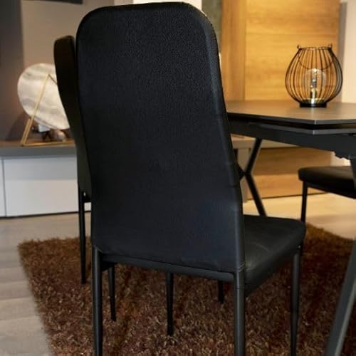 San Marco Sedie cucina e pranzo imbottite nere in