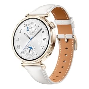 HUAWEI Watch GT 5 41 mm Smartwatch, Erweiterte Lauf- und Fahrradfunktionen, Gesundheitsmonitoring, Bis zu 7 Tage Akkulaufzeit, Kompatibel mit iOS & Android, +6 Monate erweiterte Garantie, Weiß