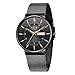 Produktbild LIGE Uhr Herren | Wasserdicht Edelstahl Vintage Analog Armbanduhren Business Quarz Schwarz Edelstahlband Herrenuhr Datumsanzeige Klassisch Einfach Watches for Men - Geschenk für Männer,Schwarz