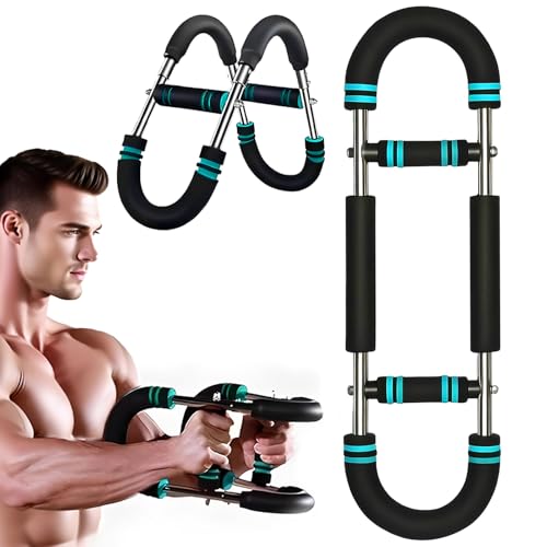 Twister Armtrainer, Verstellbarer Brust und Armtrainer, Tragbarer Federwiderstand mit abnehmbarem Design, Armtrainer für Heimtraining, Büro & Reise, Fitnessübungen überall (30-50 kg / 70-110 lb)