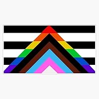 Vista 1 de Adhesivo de vinilo con bandera de aliado recto de 5 pulgadas