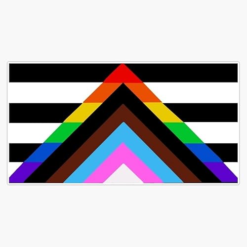 Adhesivo de vinilo con bandera de aliado recto de 5 pulgadas