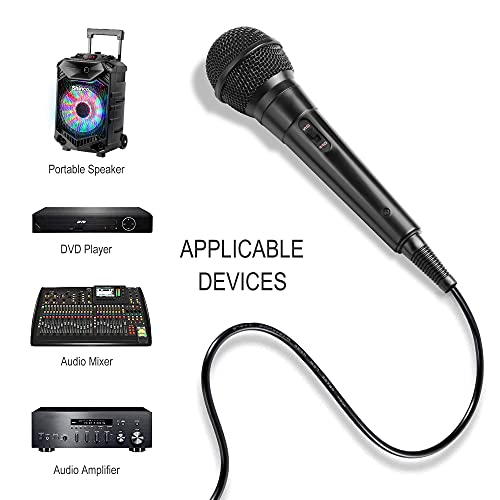 Shinco Handheld Mic, Cardioid Vocal Dynamic Microphone With 13Ft Cable And On/Off Switch thumb #2
