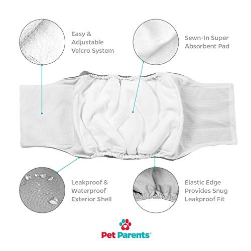pet parents washable dog belly bands