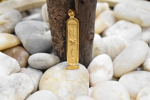 Customize your pendant Necklac Personalized Cartouche 925 Sterling Silver 1-Sided and 2 Sided Translate into ancient egyptian Hieroglyphic or Arabic2