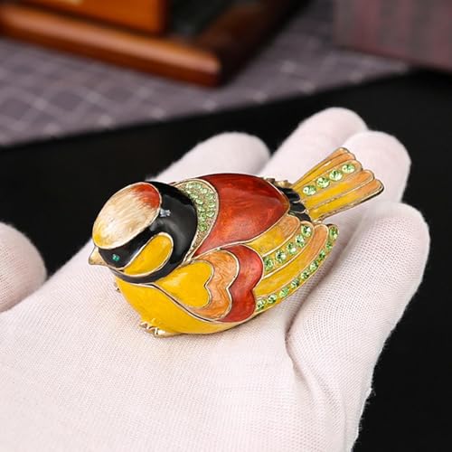 Boîte à bijoux oiseau compacte pour éviter de perdre vos bagues en voyage
