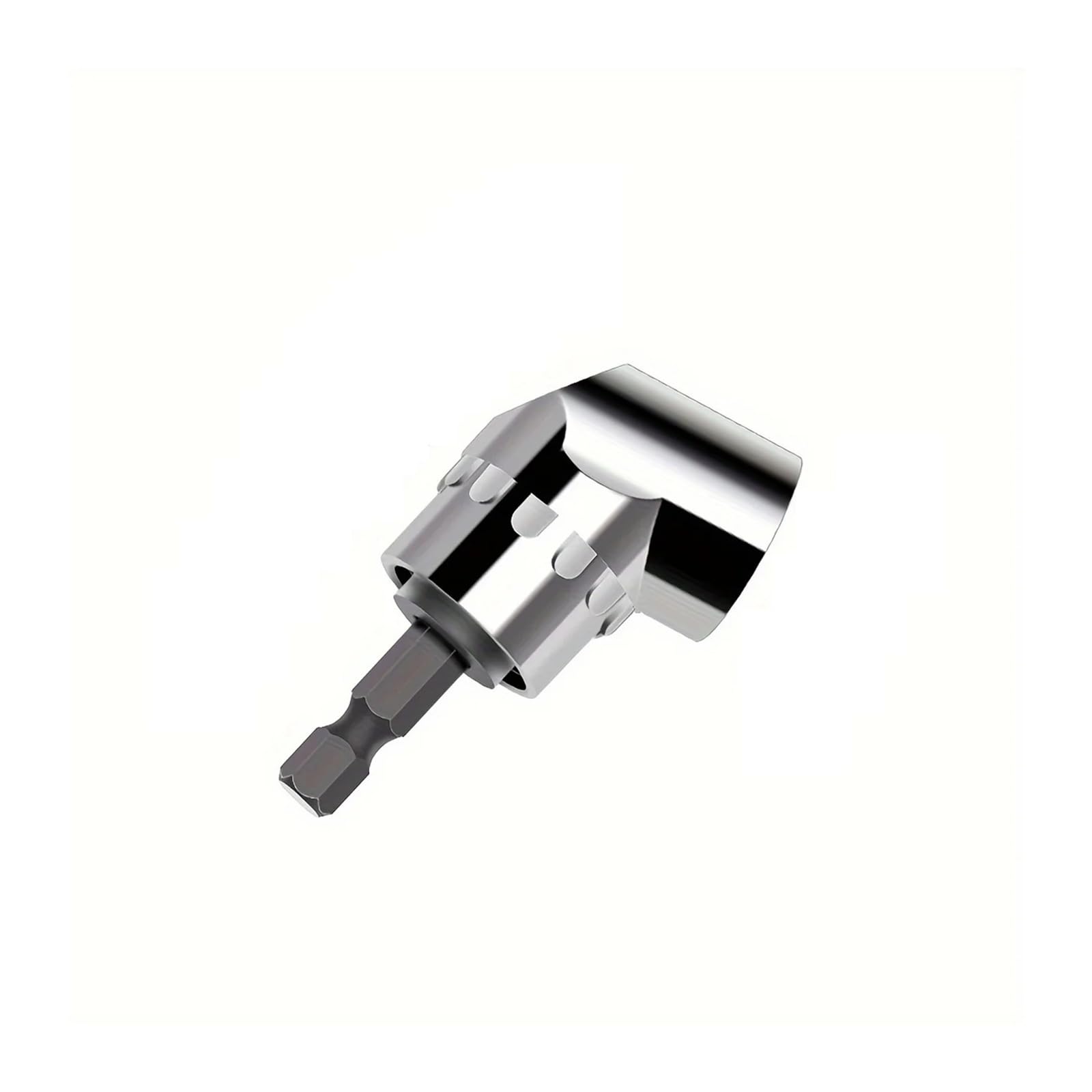 1pc Right Angle Drill 105 Degree Right Angle Driver Angle Extension Power Screwdriver Drill Attachment 1/4inch Hex Bit Drill Bit(Short)