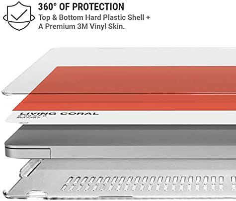 Skinit Case + Skin Compatible with MacBook Air 13in (2020) Originally Designed Living Coral Design