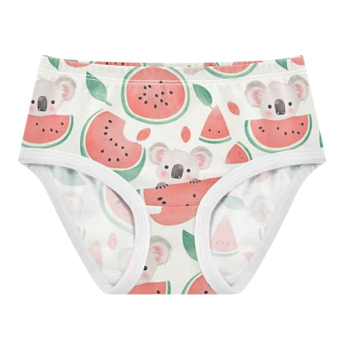 Wusikd Cute Baby Koala Girls' Underwear Cotton Watermelon Girls Briefs Soft Toddler Underwear 2T