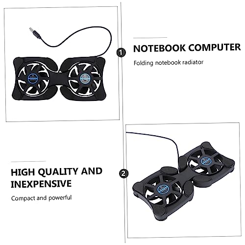 Cooling Pad Portátil Plegable para Laptop con 2 Ventiladores USB miniatura 7