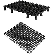 POPETPOP Aquarium Divider - Aquarium Isolation Board Fish Tank Divider with Supporty Feet Fish Tank Divider Isolation Board for Aquarium Breeding - Black 2 Pack