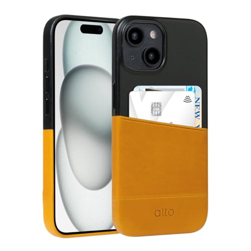 Étui portefeuille en cuir iPhone 15 alto avec fente porte-cartes intégrée