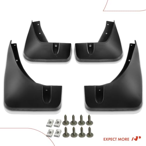 A-Premium Set of 4PCS Mud Flaps Splash Guards Mudguards Mudflaps with Hardware Kits Accessory Compatible with Buick Encore 2013-2022, Sport Utility, Front and Rear (Driver & Passenger Sides) by A-premium - Image 8