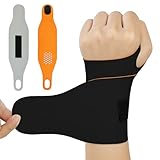 AOOWU Wrist Supports, 2 Pack Wrist Compression Strap and Support Wrist Brace Sport Unisex, Wrist Brace UltraThin & Adjustable for Fitness, Weightlifting, Tendoniti, Carpal Tunnel Arthritis