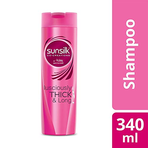 Image of Sunsilk Stunning Black Shine Shampoo, 340 ml And Sunsilk Lusciously Thick and Long Shampoo, 340ml