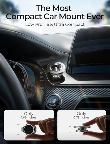 LISEN for MagSafe Car Mount for iPhone 17 Pro Max, Classic Magnetic Phone Holder for Car, Car Phone Holder Mount, Dash Car Accessories Gifts for Women Men, for iPhone 17 Pro Max Air 16 15 14 13 12