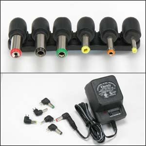 InstallerParts 500mA Universal AC/DC Adapter w/6 Plugs