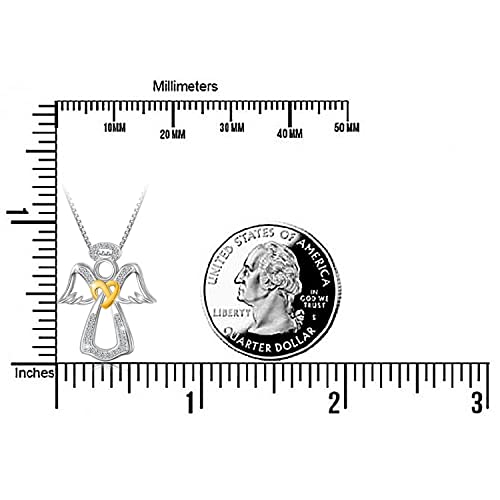 Guardian Angel Necklace For Women Sterling Silver Angel Wings Pendant Necklace Jewelry Gift For Girls A #TOP6