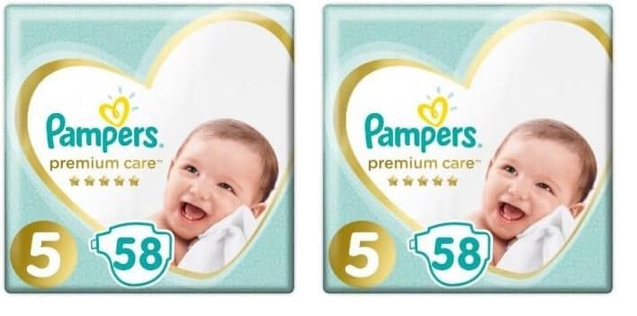 Pampers Windeln Größe 5 (11-16kg), Premium Care Windeln, 58 Stück,...