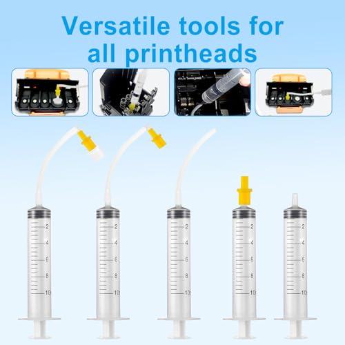 Goadper DTF Druckkopfreiniger Kopfreinigungsset zum Druckkopf Reinigung für Epson (100 ml)