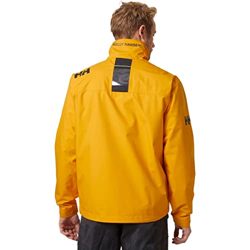 Image of Helly-Hansen mens Crew Midlayer Fleece Lined Waterproof Windproof Rain Jacket