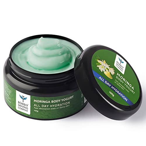 Bombay Shaving Company Moringa Body Yogurt With Shea Butter | Suitable for All Skin Types | All-Day Moisturization with Non-Sticky Hydration (100g)