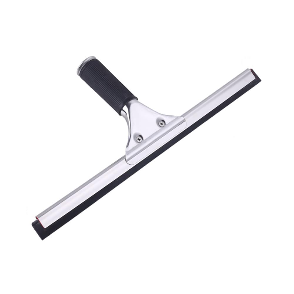 Lkw Ogechi Shower Squeegee Stainless Steel Window Squeegee with Rubber Blade - 25cm/35cm/40cm/45cm - Multi-Purpose Shower Glass Rubber Squeegees for Mirror, Window, Car Glass Cleaning