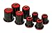 Prothane 7-212 Red Front Control Arm Bushing Kit with Shells