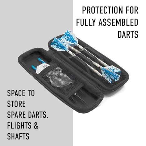 Harrows Darts Blaze Darts Wallet | Darts Case Holds 3 Assembled Darts And Accessories | Protective Eva Material | Professional Darts Accessories (Fire Red) - 3