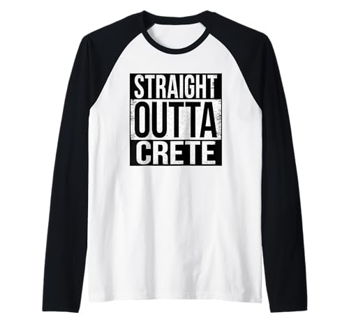 Straight Outta Creta Camiseta Manga Raglan