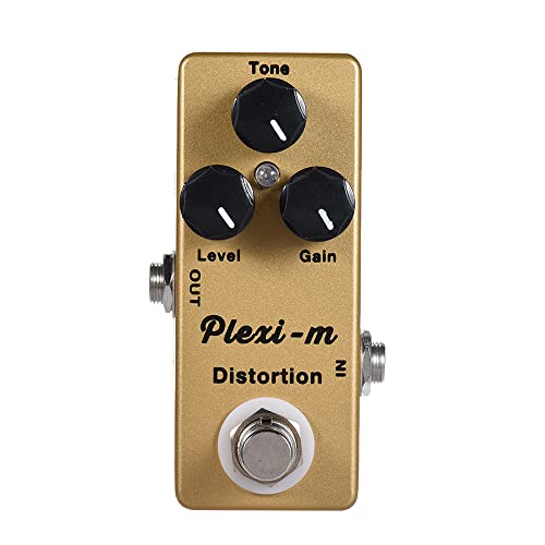 Btuty Guitare électrique Pédale d’effets de distorsion Boîtier métallique complet True Bypass - Les Beatles, Paul McCartney, John Lennon, RIngo Starr, George Harrison Btuty Guitare électrique Pédale d'effets de distorsion Boîtier métallique complet True Bypass