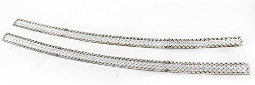 Front Bumper Stainless Steel Mesh Lower Grille Grill Insert Chrome 2pcs Set Compatible with 2005-2007 Magnum