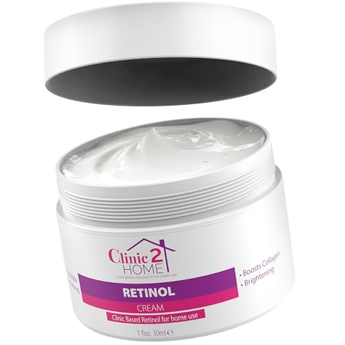 Clinic2Home Crema de Retinol (50g) – Crema facial antiarrugas para día y noche. Ilumina, hidrata, reafirma, reduce líneas finas y estimula el colágeno. Para hombres y mujeres.