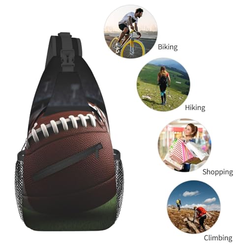 Bolso cruzado para hombre tipo sling mochila urbana negra miniatura 6