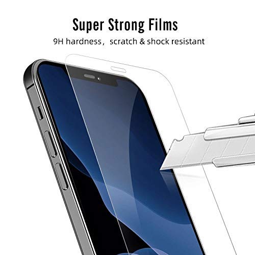 Image of JGD PRODUCTS for iPhone 12 Pro Max tempered glass with Full Screen Coverage (except edges) and easy installation kit