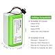 NASTIMA 14.4V 2600mAh Ersatz Akku für Ecovacs Deebot N79S N79 DN622 Li-Ion Akku Kompatibel mit Tesvor 500 Eufy RoboVac 11 11S 11S Max 12 15C 15T 35C