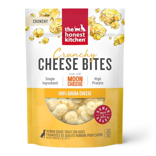 The Honest Kitchen Human Grade Dog Treats Cheese Bites: Gouda Recipe 2 oz Pouch
