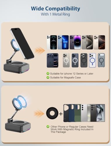 Image of GBEAST Gifts for Men Women, for Magsafe Phone Stand with Bluetooth Speaker